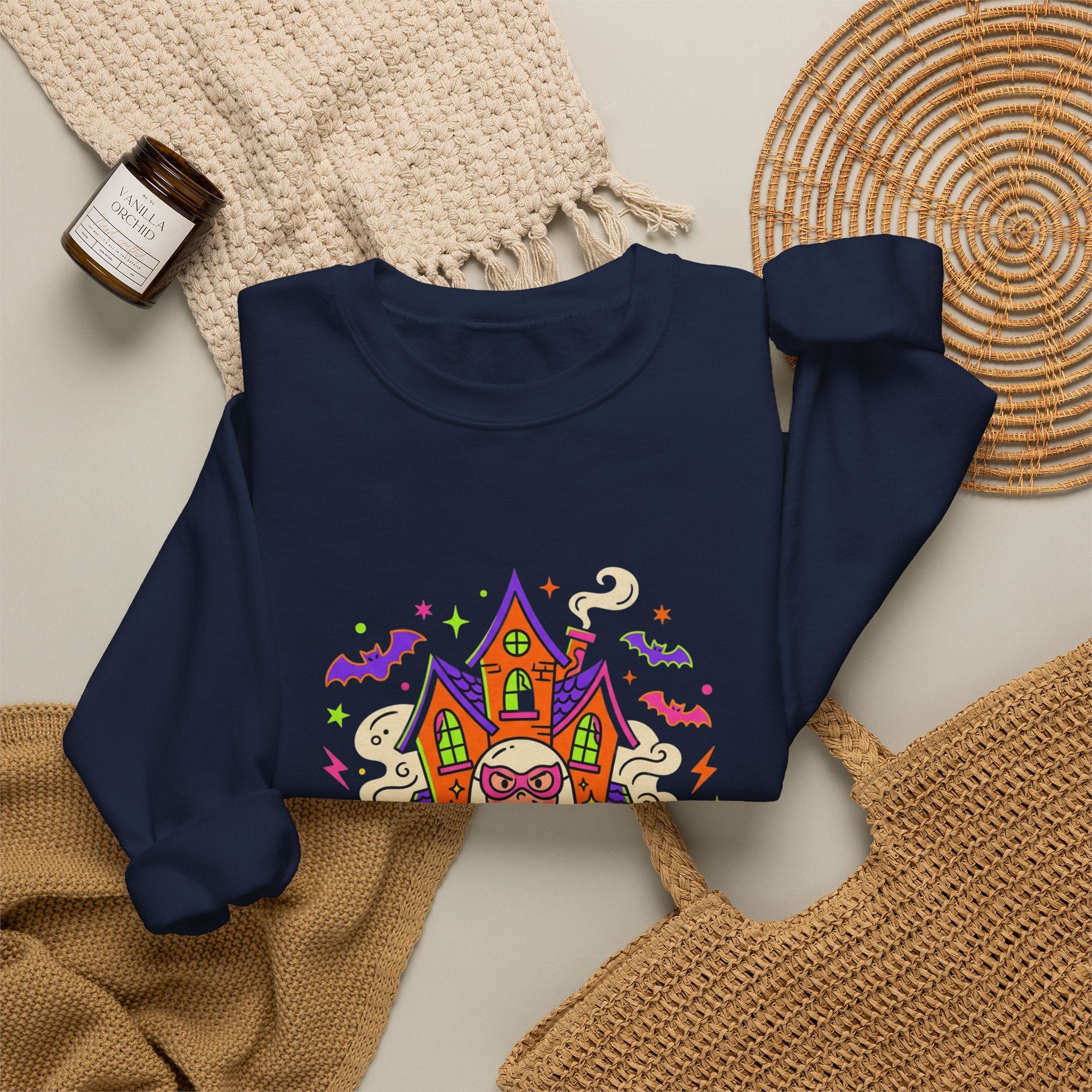 Halloween “I’m Only Here for the Candy” Crewneck Sweatshirt