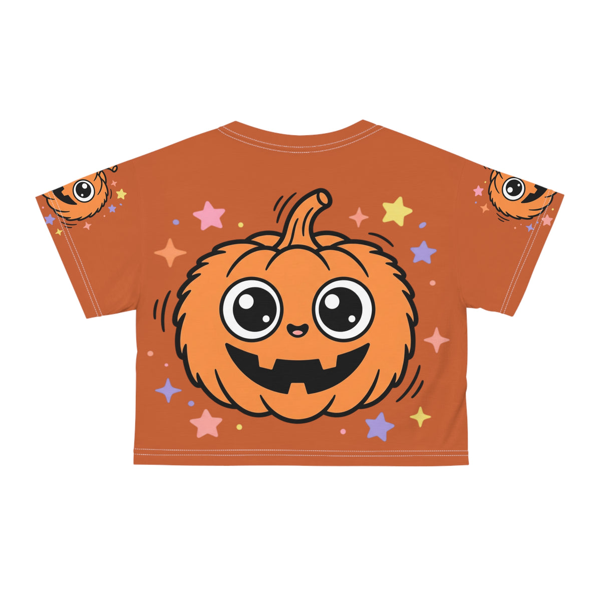 Halloween Pumpkin Crop Tee — "It's a Bootiful Day" Cute Jack-O'-Lantern