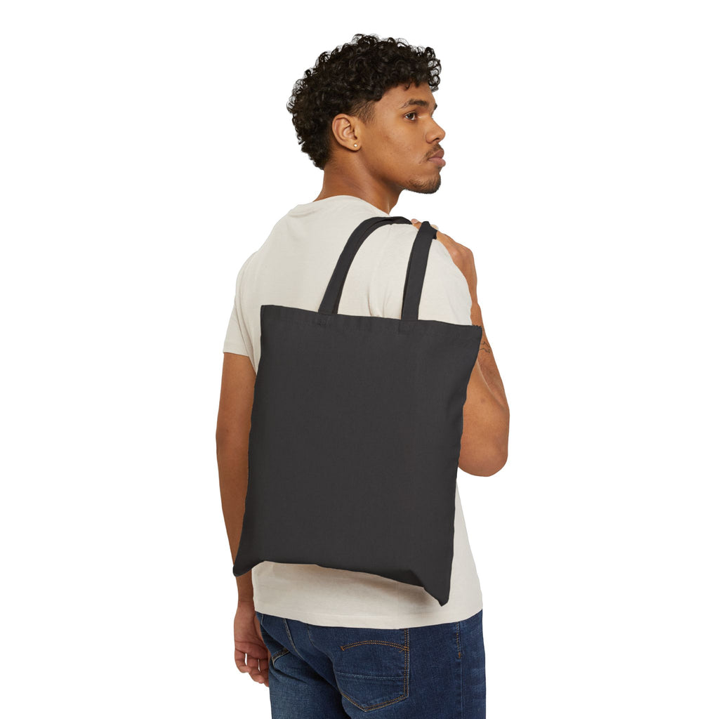 Halloween Candy Tote Bag — “I’m Only Here for the Candy” Cotton Canvas Trick-or-Treat Bag