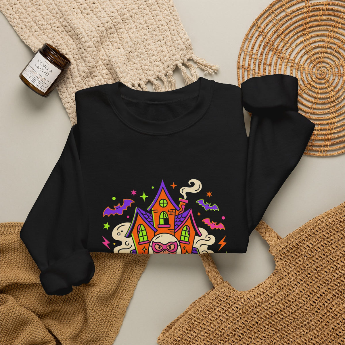 Halloween “I’m Only Here for the Candy” Crewneck Sweatshirt