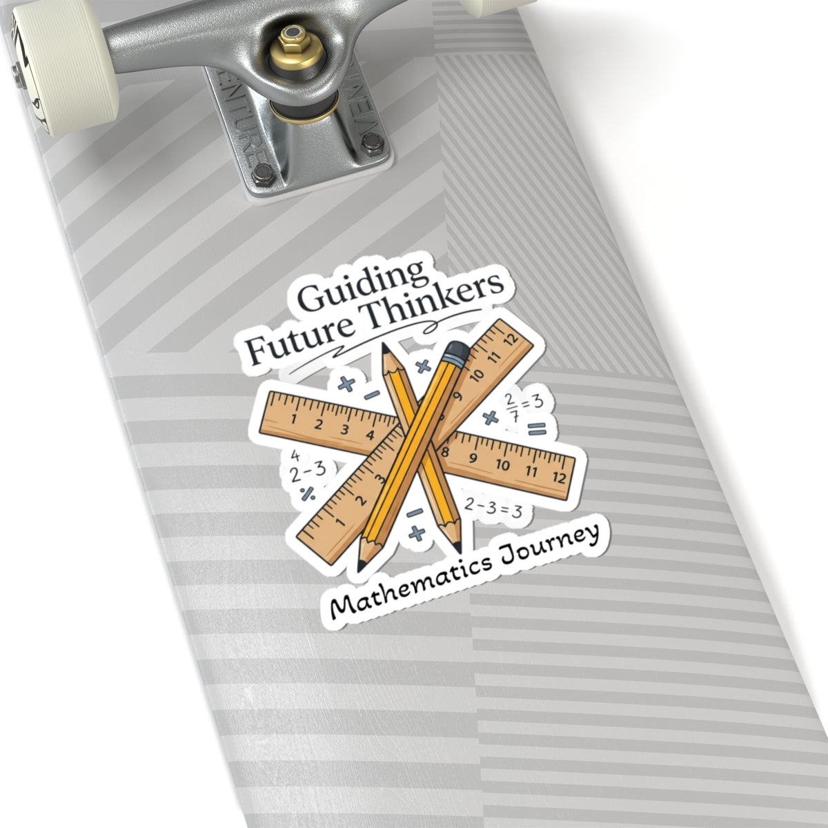 Mathematics Journey Sticker — "Guiding Future Thinkers" Teacher Appreciation Kiss-Cut