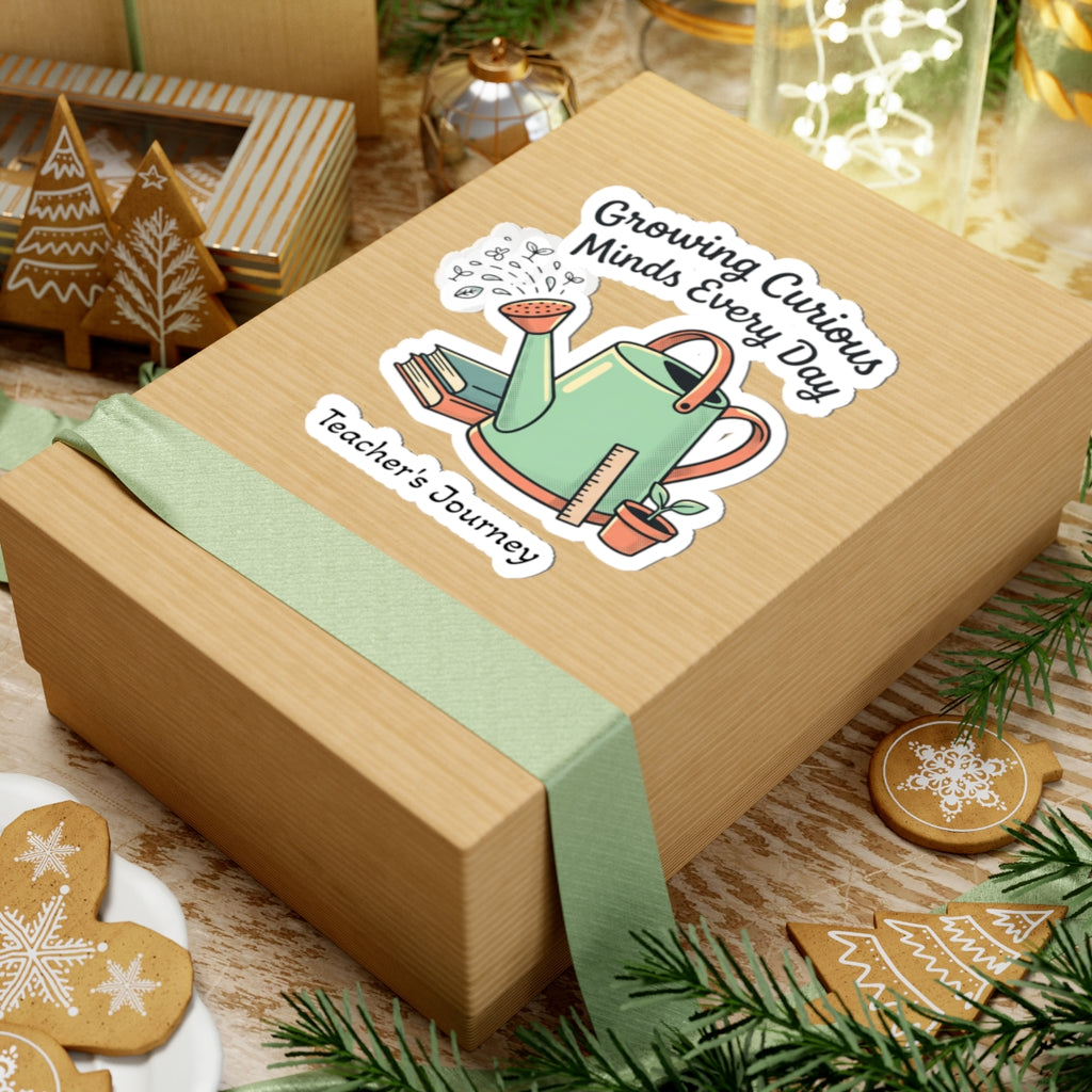 Teacher Sticker – “Growing Curious Minds Every Day” Kiss-Cut Sticker