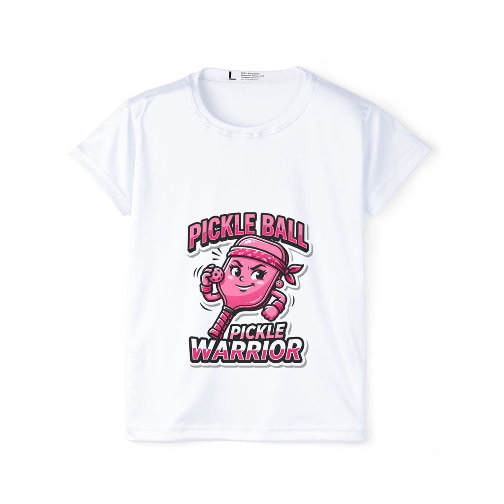 Pickleball Warrior Women's Sports Jersey — Pink Pickleball Graphic Performance Tee