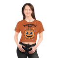 Halloween Pumpkin Crop Tee — "It's a Bootiful Day" Cute Jack-O'-Lantern