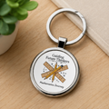 Teacher Keychain – "Guiding Future Thinkers" Math Teacher Stainless Steel Keyring