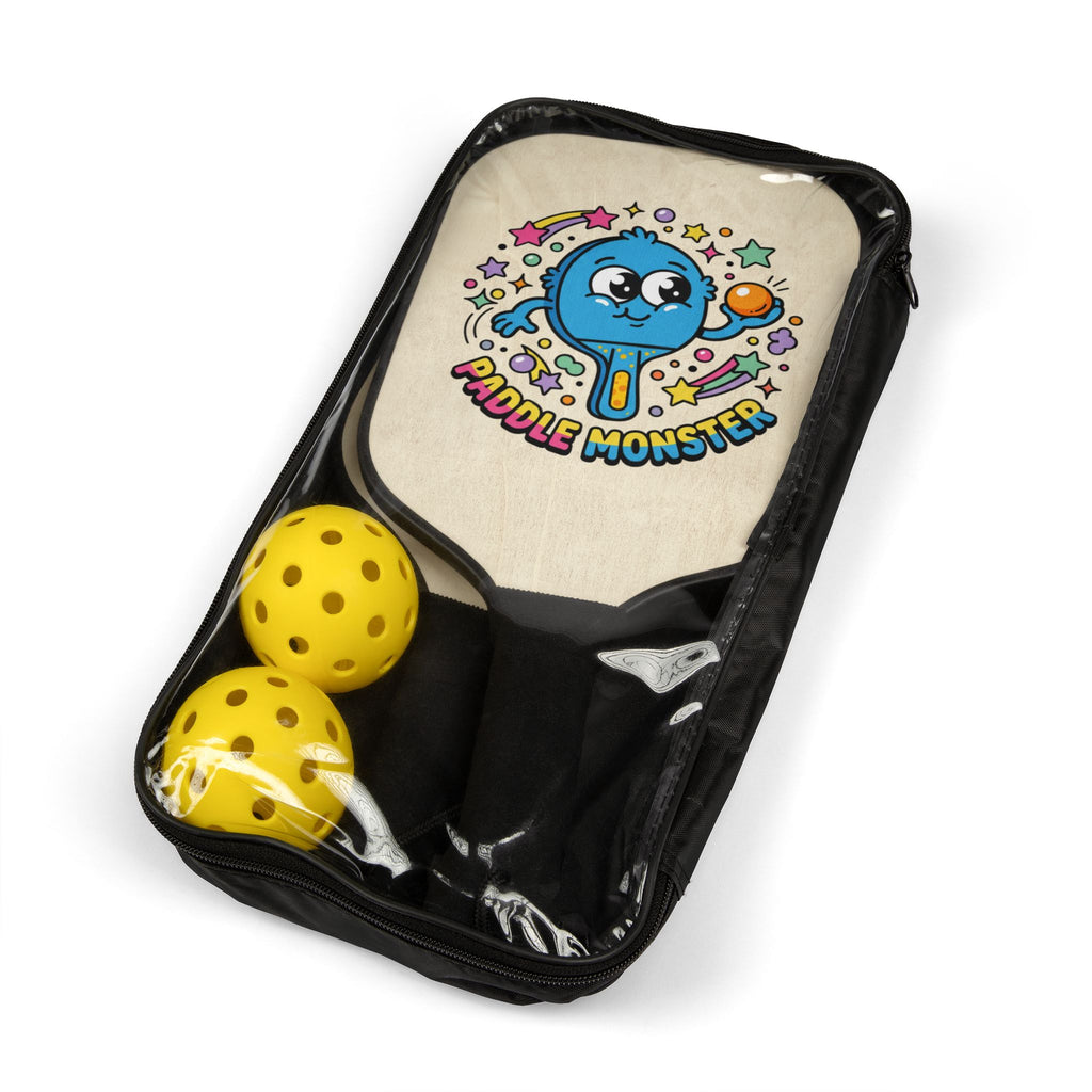 Paddle Monster Pickleball Paddle Kit – Cute Cartoon Pickleball Paddles & Balls