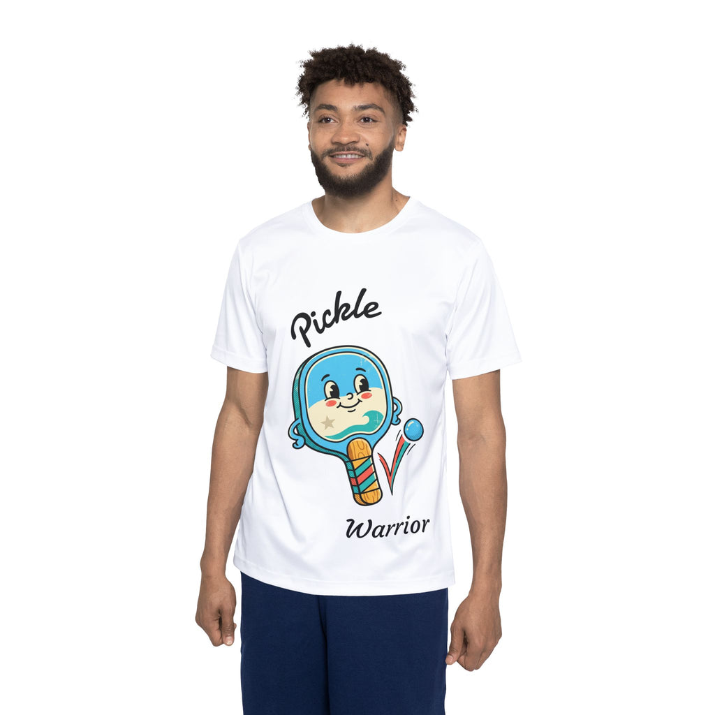 Pickleball Warrior Sports Jersey — Cute Pickle Character Athletic Tee