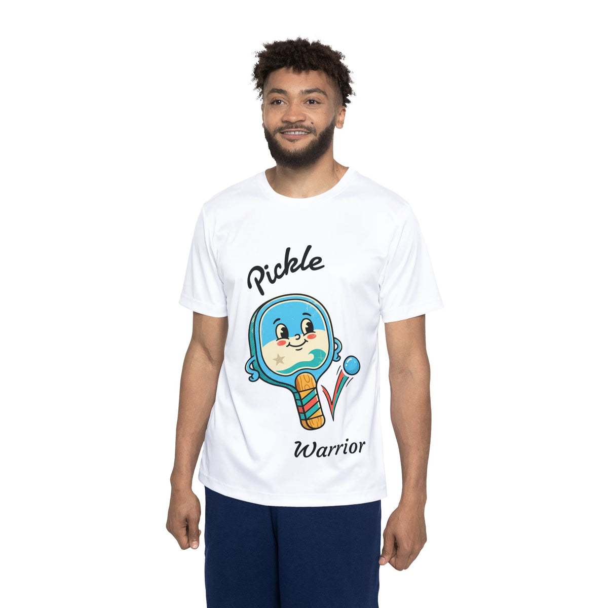 Pickleball Warrior Sports Jersey — Cute Pickle Character Athletic Tee