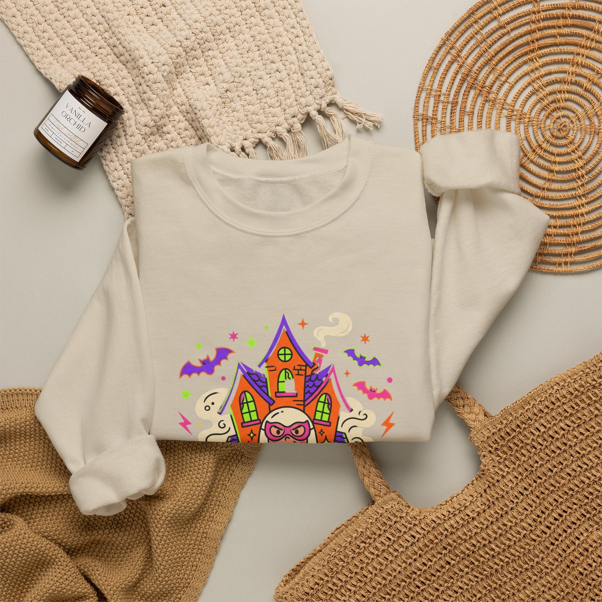 Halloween “I’m Only Here for the Candy” Crewneck Sweatshirt